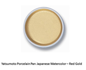 Yatsumoto Gold Watercolor Gouache in Ceramic PAn